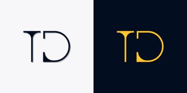 Minimalist soyut başlangıç harfleri TD logosu. Bu logo, yaratıcı bir şekilde soyut yazı karakterine sahip. Hangi şirket ya da markanın başlattığı bu başlangıç noktası için uygun olacaktır..
