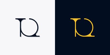 Minimalist soyut başlangıç harfleri TQ logosu. Bu logo, yaratıcı bir şekilde soyut yazı karakterine sahip. Hangi şirket ya da markanın başlattığı bu başlangıç noktası için uygun olacaktır..