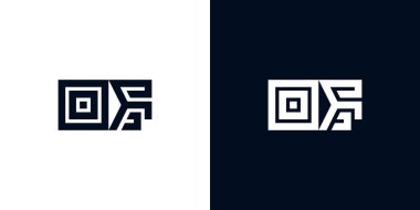 Logonun asgari yaratıcı ilk harfleri. Bu logo yaratıcı bir şekilde iki yaratıcı harfle birleşti. İlk harfleri hangi şirket ya da markanın başlattığı uygun olacaktır..