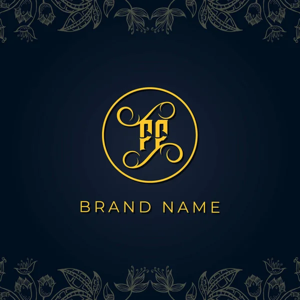 Royal Luxury Letter Logo Questo Logo Incorpora Con Caratteri Tipografici — Vettoriale Stock