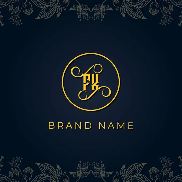 Royal Luxury Letter Logo Denna Logotyp Innehåller Med Lyx Typsnitt — Stock vektor