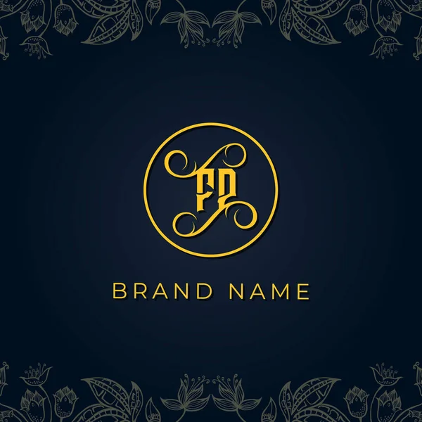 Royal Luxury Letter Logo Logo Incorporate Luxury Typeface Creative Wai — стоковый вектор