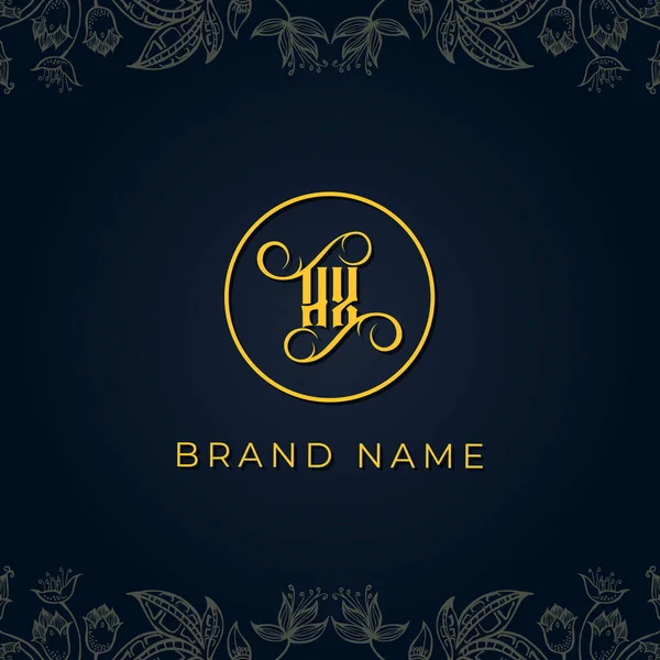 Logotipo Carta Luxo Real Este Logotipo Incorporar Com Tipografia Luxo — Vetor de Stock
