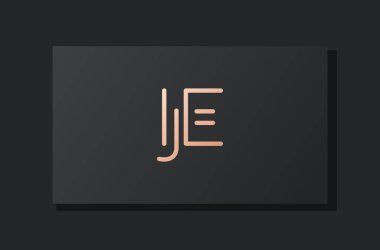 Soyut lüks ilk harf JE logosu. Bu logo, yaratıcı bir şekilde soyut yazı karakterine sahip. Hangi şirket ya da markanın başlattığı bu başlangıç noktası için uygun olacaktır..