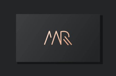 Soyut lüks ilk harf MR logosu. Bu logo, yaratıcı bir şekilde soyut yazı karakterine sahip. Hangi şirket ya da markanın başlattığı bu başlangıç noktası için uygun olacaktır..