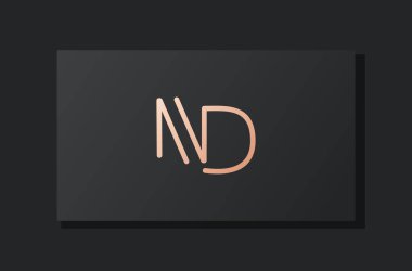 Soyut lüks ilk harf ND logosu. Bu logo, yaratıcı bir şekilde soyut yazı karakterine sahip. Hangi şirket ya da markanın başlattığı bu başlangıç noktası için uygun olacaktır..
