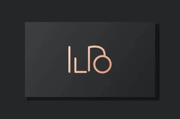Abstrakt Lyx Första Bokstaven Logotyp Denna Logotyp Innehåller Abstrakt Typsnitt — Stock vektor