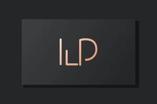 Logotipo Carta Inicial Luxo Abstrato Este Logotipo Incorpora Com Typeface — Vetor de Stock