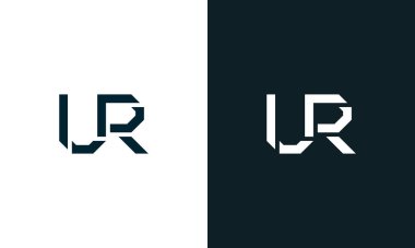 Yaratıcı asgari soyut UR logosu. Bu logo, yaratıcı bir şekilde soyut yazı karakterine sahip. Hangi şirket ya da markanın başlattığı bu başlangıç noktası için uygun olacaktır..
