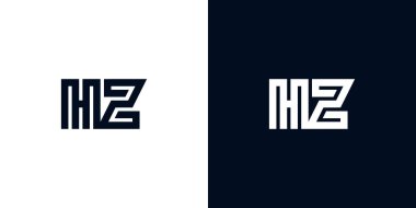 En az yaratıcı baş harfler HZ logosu. Bu logo yaratıcı bir şekilde iki yaratıcı harfle birleşti. İlk harfleri hangi şirket ya da markanın başlattığı uygun olacaktır..