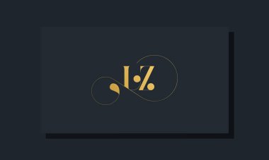 Asgari kraliyet baş harfleri LZ logosu. Bu logo, yaratıcı bir şekilde lüks yazı karakterine sahip. Hangi şirket veya markanın bu ilk adımı atadığı için uygun olacaktır..