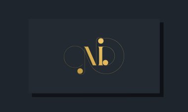 Asgari kraliyet baş harfleri ND logosu. Bu logo, yaratıcı bir şekilde lüks yazı karakterine sahip. Hangi şirket veya markanın bu ilk adımı atadığı için uygun olacaktır..