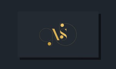 Asgari kraliyet baş harfleri NS logosu. Bu logo, yaratıcı bir şekilde lüks yazı karakterine sahip. Hangi şirket veya markanın bu ilk adımı atadığı için uygun olacaktır..