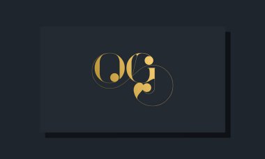 Asgari kraliyet baş harfleri OG logosu. Bu logo, yaratıcı bir şekilde lüks yazı karakterine sahip. Hangi şirket veya markanın bu ilk adımı atadığı için uygun olacaktır..