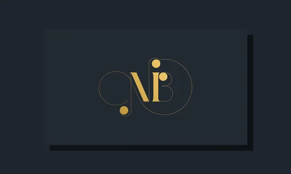 Asgari kraliyet baş harfleri NB logosu. Bu logo, yaratıcı bir şekilde lüks yazı karakterine sahip. Hangi şirket veya markanın bu ilk adımı atadığı için uygun olacaktır..
