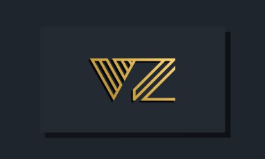 Zarif bir sanat eseri ilk harfi VZ logosu. Bu logo yaratıcı bir şekilde iki yaratıcı harfle birleşti. İlk harfleri hangi şirket ya da markanın başlattığı uygun olacaktır..