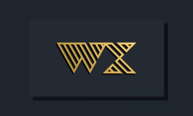 Zarif bir sanat eseri ilk harfi WX logosu. Bu logo yaratıcı bir şekilde iki yaratıcı harfle birleşti. İlk harfleri hangi şirket ya da markanın başlattığı uygun olacaktır..