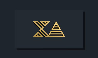 Zarif bir sanat eseri ilk harfi XA logosu. Bu logo yaratıcı bir şekilde iki yaratıcı harfle birleşti. İlk harfleri hangi şirket ya da markanın başlattığı uygun olacaktır..