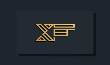 Zarif bir sanat eseri ilk harfi XF logosu. Bu logo yaratıcı bir şekilde iki yaratıcı harfle birleşti. İlk harfleri hangi şirket ya da markanın başlattığı uygun olacaktır..