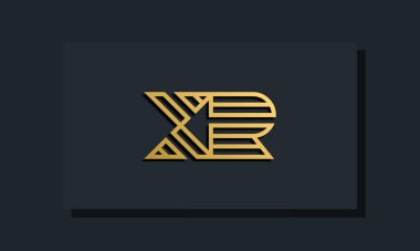 Zarif bir sanat eseri ilk harfi XR logosu. Bu logo yaratıcı bir şekilde iki yaratıcı harfle birleşti. İlk harfleri hangi şirket ya da markanın başlattığı uygun olacaktır..