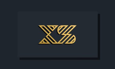 Zarif sanat eseri ilk harfi XS logosu. Bu logo yaratıcı bir şekilde iki yaratıcı harfle birleşti. İlk harfleri hangi şirket ya da markanın başlattığı uygun olacaktır..