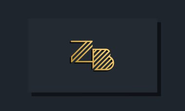 Zarif satır sanat baş harfi ZB logosu. Bu logo yaratıcı bir şekilde iki yaratıcı harfle birleşti. İlk harfleri hangi şirket ya da markanın başlattığı uygun olacaktır..