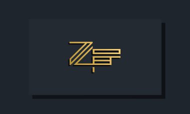 Zarif bir sanat eseri ilk harfi ZF logosu. Bu logo yaratıcı bir şekilde iki yaratıcı harfle birleşti. İlk harfleri hangi şirket ya da markanın başlattığı uygun olacaktır..