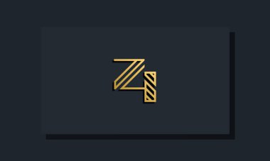 Zarif çizgi sanat baş harfi ZI logosu. Bu logo yaratıcı bir şekilde iki yaratıcı harfle birleşti. İlk harfleri hangi şirket ya da markanın başlattığı uygun olacaktır..