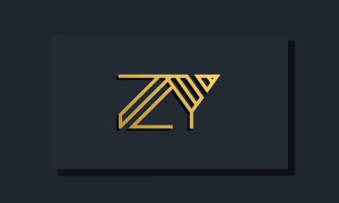 Zarif bir sanat eseri baş harfi ZY logosu. Bu logo yaratıcı bir şekilde iki yaratıcı harfle birleşti. İlk harfleri hangi şirket ya da markanın başlattığı uygun olacaktır..