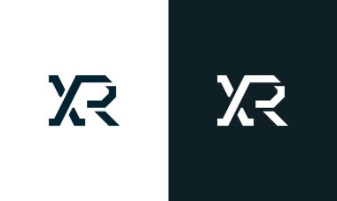 Yaratıcı asgari soyut harf XR logosu. Bu logo, yaratıcı bir şekilde soyut yazı karakterine sahip. Hangi şirket ya da markanın başlattığı bu başlangıç noktası için uygun olacaktır..