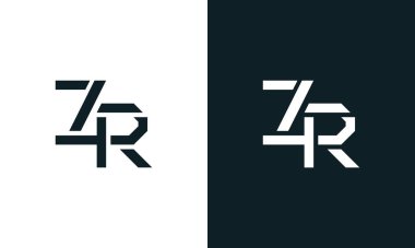 Yaratıcı minimum soyut harf ZR logosu. Bu logo, yaratıcı bir şekilde soyut yazı karakterine sahip. Hangi şirket ya da markanın başlattığı bu başlangıç noktası için uygun olacaktır..