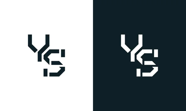 創造的な最小限の抽象的な手紙Ysロゴ このロゴは 抽象的な書体を創造的な方法で組み込んでいます 会社やブランド名が最初にそれらを開始するのに適しています — ストックベクタ