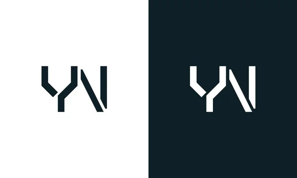 Kreativ Minimal Abstrakt Bokstav Logotyp Denna Logotyp Innehåller Abstrakt Typsnitt — Stock vektor