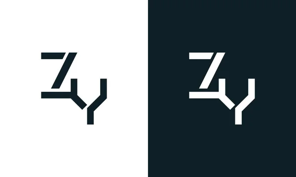 Criativa Letra Abstrato Mínimo Logotipo Este Logotipo Incorpora Com Typeface —  Vetores de Stock