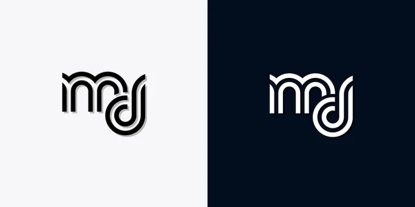 Современный Аббревиатурный Логотип Иконка Будет Сочетаться Двумя Шрифтами Творческом Оформлении — стоковый вектор