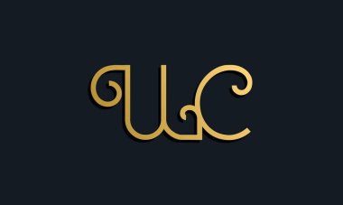 Lüks moda ilk harf WC logosu. Bu simge modern yazı karakterini yaratıcı bir şekilde birleştirir. Bu başlangıç için hangi şirket veya markanın adı uygun olacaktır.