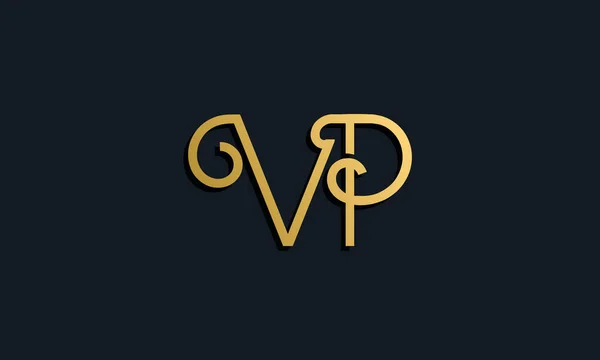 Lv Letter Logo Square Shape Gold Stock Vector (Royalty Free