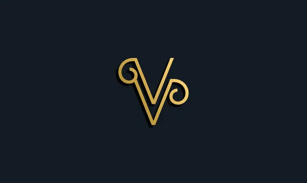 Lyxigt Mode Första Bokstaven Logotyp Denna Ikon Införliva Med Moderna — Stock vektor