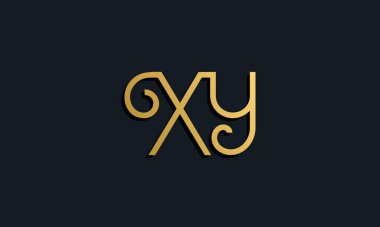 Lüks moda ilk harf XY logosu. Bu simge modern yazı karakterini yaratıcı bir şekilde birleştirir. Bu başlangıç için hangi şirket veya markanın adı uygun olacaktır.