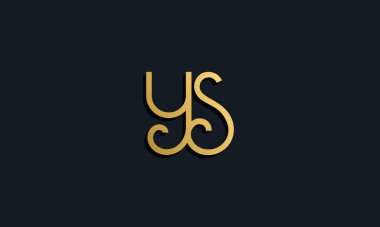 Lüks moda ilk harf YS logosu. Bu simge modern yazı karakterini yaratıcı bir şekilde birleştirir. Bu başlangıç için hangi şirket veya markanın adı uygun olacaktır.