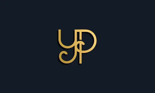 Lüks moda ilk harf YP logosu. Bu simge modern yazı karakterini yaratıcı bir şekilde birleştirir. Bu başlangıç için hangi şirket veya markanın adı uygun olacaktır.