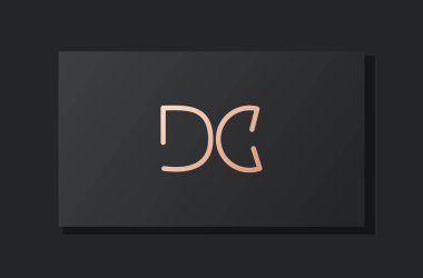 Soyut lüks DC logosu. Bu logo, yaratıcı bir şekilde soyut yazı karakterine sahip. Hangi şirket ya da markanın başlattığı bu başlangıç noktası için uygun olacaktır..