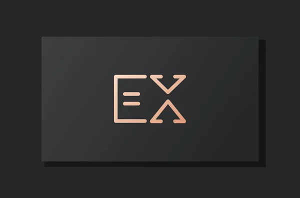 Abstrakt Lyx Första Bokstaven Logotyp Denna Logotyp Innehåller Abstrakt Typsnitt — Stock vektor