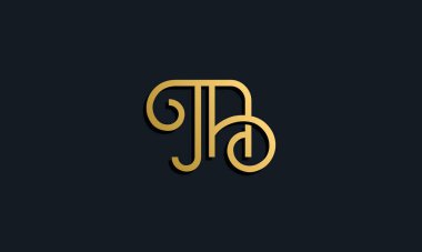 Lüks moda ilk harf TA logosu. Bu simge modern yazı karakterini yaratıcı bir şekilde birleştirir. Bu başlangıç için hangi şirket veya markanın adı uygun olacaktır.