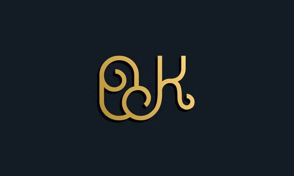 Luxury Μόδας Αρχικό Γράμμα Λογότυπο Αυτή Εικόνα Ενσωματώνεται Σύγχρονη Γραμματοσειρά — Διανυσματικό Αρχείο