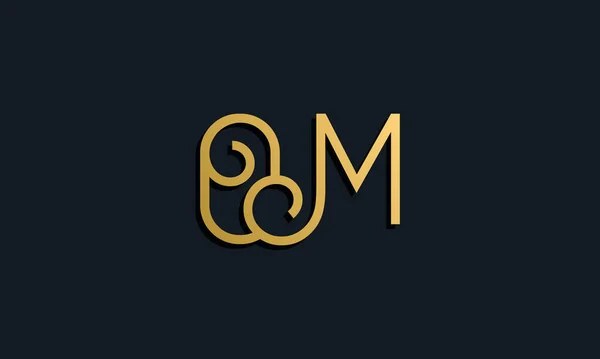 Mode Luxe Lettre Initiale Logo Cette Icône Intègre Manière Créative — Image vectorielle