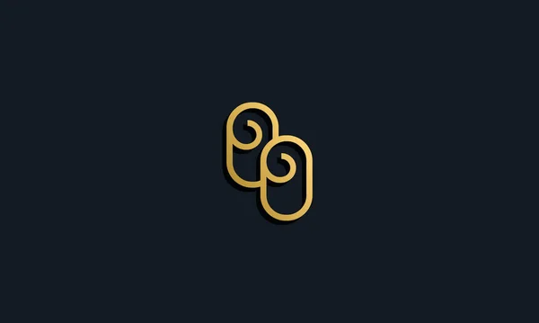 Розкішний Початковий Літерний Логотип Моди Піктограма Поєднується Сучасним Шрифтом Творчий — стоковий вектор