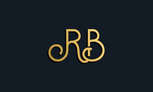 Luxury Fashion Initial Letter Logo Icon Incorporate Modern Typeface Creative — Stock Vector