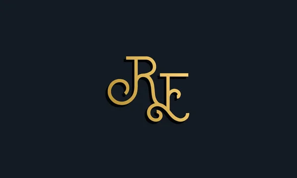 Розкішний Модний Початковий Логотип Піктограма Поєднується Сучасним Шрифтом Творчий Спосіб — стоковий вектор