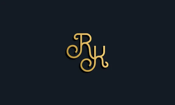 Роскошная Мода Начальная Буква Логотип Иконка Вписывается Современный Шрифт Творческим — стоковый вектор